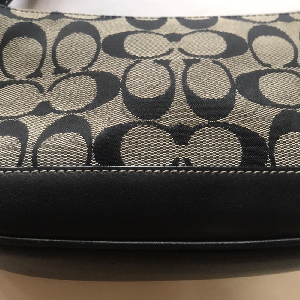 Vintage Y2k Coach Demi Mini Bag Baguette Small Purse 90‘s 2000‘s Black Gray Cute - Picture 4 of 16